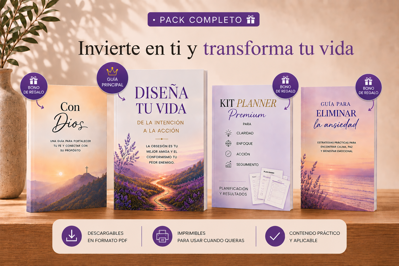 Guías para poner en práctica y transformar tu vida + bonos de regalo!